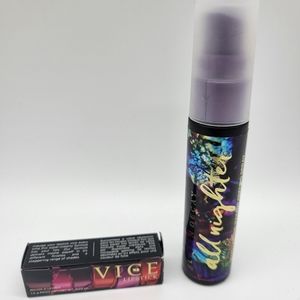 Urban Decay All Nighter and Lipstick